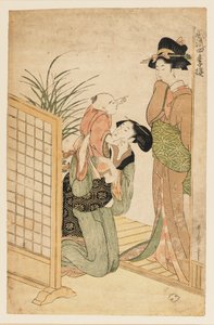 Mother, Child, and Nurse by Kitagawa Utamaro