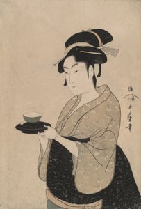 Okita, a Teahouse Girl by Kitagawa Utamaro