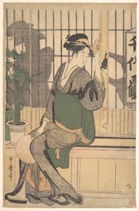 Shadows on the Shoji by Kitagawa Utamaro