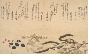 Shells under Water, 1790 by Kitagawa Utamaro