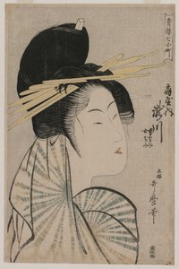 The Courtesan Takigawa of Ogiya (from the series Seven Aspects of Komachi in the Green Houses) by Kitagawa Utamaro