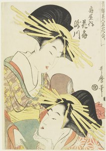 The Courtesans Hanaogi and Takigawa of the Ogiya House by Kitagawa Utamaro