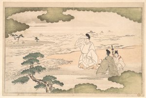 The Exile of Yukihira at Suma by Kitagawa Utamaro