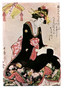 The Madonna of the Paper Stork by Kitagawa Utamaro