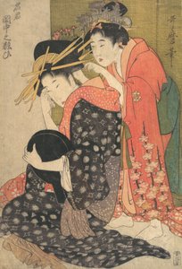 The Oiran Yoso-oi Seated at Her Toilet