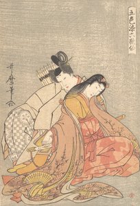 The Poet Ariwara no Narihira and Ono no Komachi, ca. 1798 by Kitagawa Utamaro