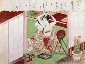 The toilet of the elegante by Kitagawa Utamaro