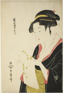 Tomimoto Toyohina, c.1793 by Kitagawa Utamaro