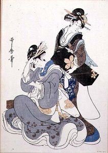 Two Female Figures by Kitagawa Utamaro