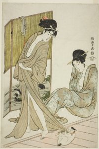 Two Young Women after a Bath