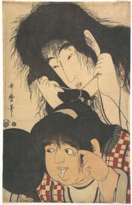 Yamauba Tying Kintarō’s Topknot by Kitagawa Utamaro