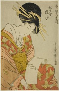 Yosooi of the Matsubaya, from the series Selections from Six Houses in Yoshiwara