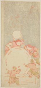 The Big Snowman by Kitao Shigemasa
