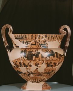 The Francois Vase, Made by Ergotimos, c.570 BC by Kleitias Kleitias