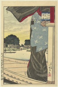 View of Matsuchiyama from the Sumida River (Hundred Views of Musashi Province)