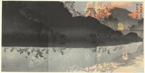 Our Elite Troops Occupy the Penghu Islands near Taiwan by Kobayashi Kiyochika