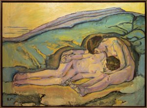 Two Girls by Koloman Moser