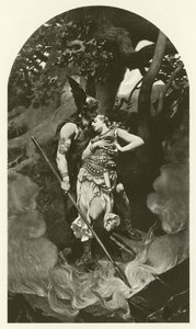 Wotan Takes Leave of Brunhild by Konrad Dielitz