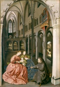 The Holy Family with Saints Barbara and Catherine by Konrad Witz