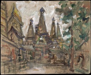 Stage design for the opera The Tsar