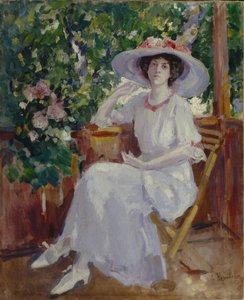 Portrait of the actress Nadezhda Komarovskaya by Konstantin Alekseevich Korovin