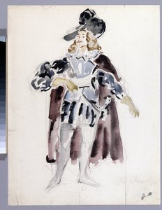 Costume design for the opera The Stone Guest by A. Dargomyzhsky by Konstantin Alekseevich Korovin