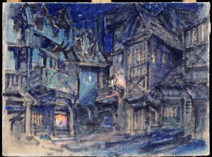 Stage Design for the Ballet Esmeralda by A. Simon by Konstantin Alekseevich Korovin