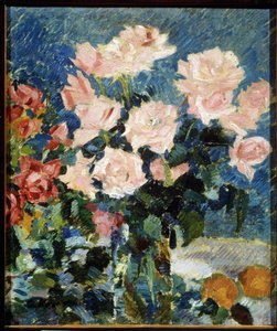 Roses by Konstantin Alekseevich Korovin