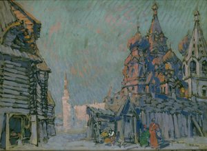 Stage design for the opera Khovanshchina by M. Musorgsky