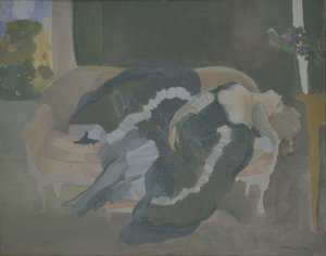 Sleeping Young Woman by Konstantin Andreevic Somov