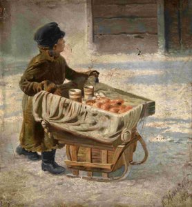 Boy. Study for the Shrovetide Fete on Admiralty Square in St Petersburg