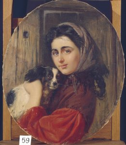Girl With Small Dog