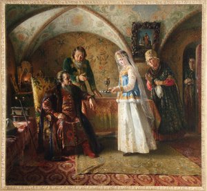 From The Everyday Life Of The Russian Boyar In The 17th Century by Konstantin Egorovich Makovsky