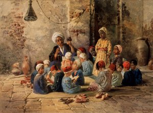 A School in Cairo by Konstantin Egorovich Makovsky