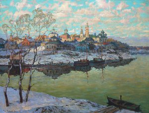 Early Spring, A City at the River