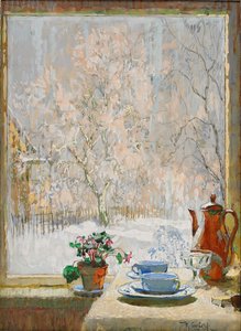 Through the Window in Winter
