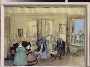 A Scene from the Theatre Play 
