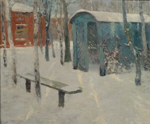 Early Snow by Konstantin Konstantinovich Pervukhin