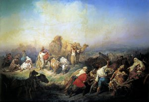 The Military Road Between Sevastopol and Simferopol in the Time of the Crimean War by Konstantin Nikolayevich Filippov