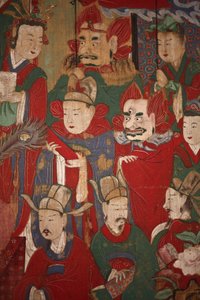 Byeonseong, the Sixth King of Hell (detail), 1798