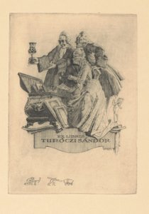 Ex Libris Turóczi Sándor by Kornél Révész