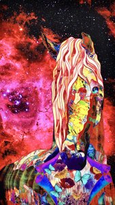 Majestic Cosmic Horse
