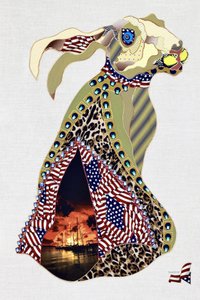 Patriotic Rabbit Collage