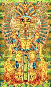 Vibrant Egyptian Deity by Kostyantin Malginov