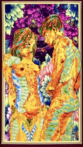 Vibrant Nude Embrace