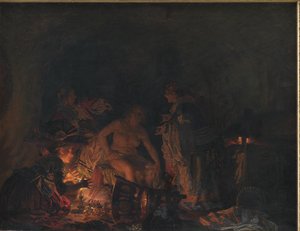 Leonora Christina Being Examined in Prison by Kristian Zahrtmann