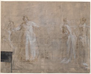 Leonora Christine Receives a Visit in Prison from Queen Charlotte Amalie by Kristian Zahrtmann