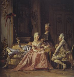Scene from the court of Christian VII of Denmark