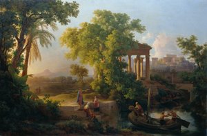 Landscape with the Calling of St. Peter by Károly Markó d. Ä.