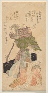 A Lady Holding a Shamisen While Another Chants from a Joruri Libretto by Kubo Shunman
